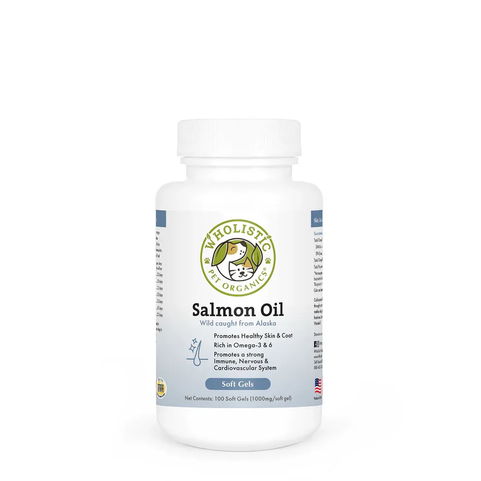 Wholistic Pet Organics Salmon Caps 100ct