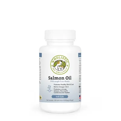 Wholistic Pet Organics Salmon Caps 100ct