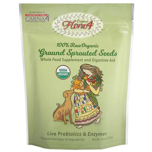 Carna4 Flora4 Greens Plus Sprouted Seeds Topper 18oz