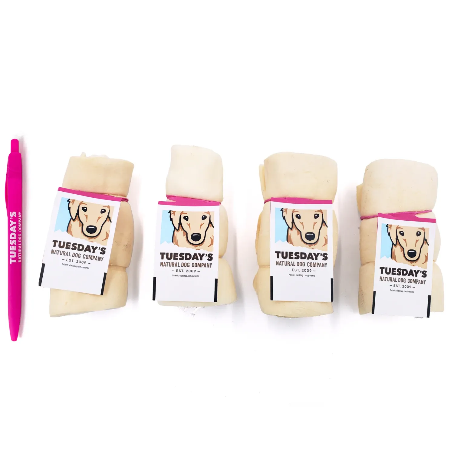 Tuesdays Natural Dog Mini Beef Cheek Natural 3-4"