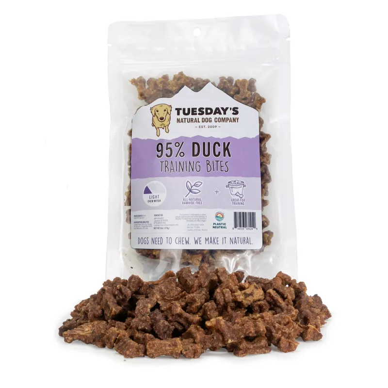 Tuesdays Natural Dog Duck Bites 170g