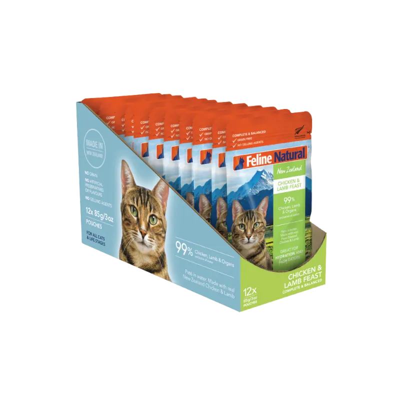 Feline Natural Chicken Lamb Pouch 3oz