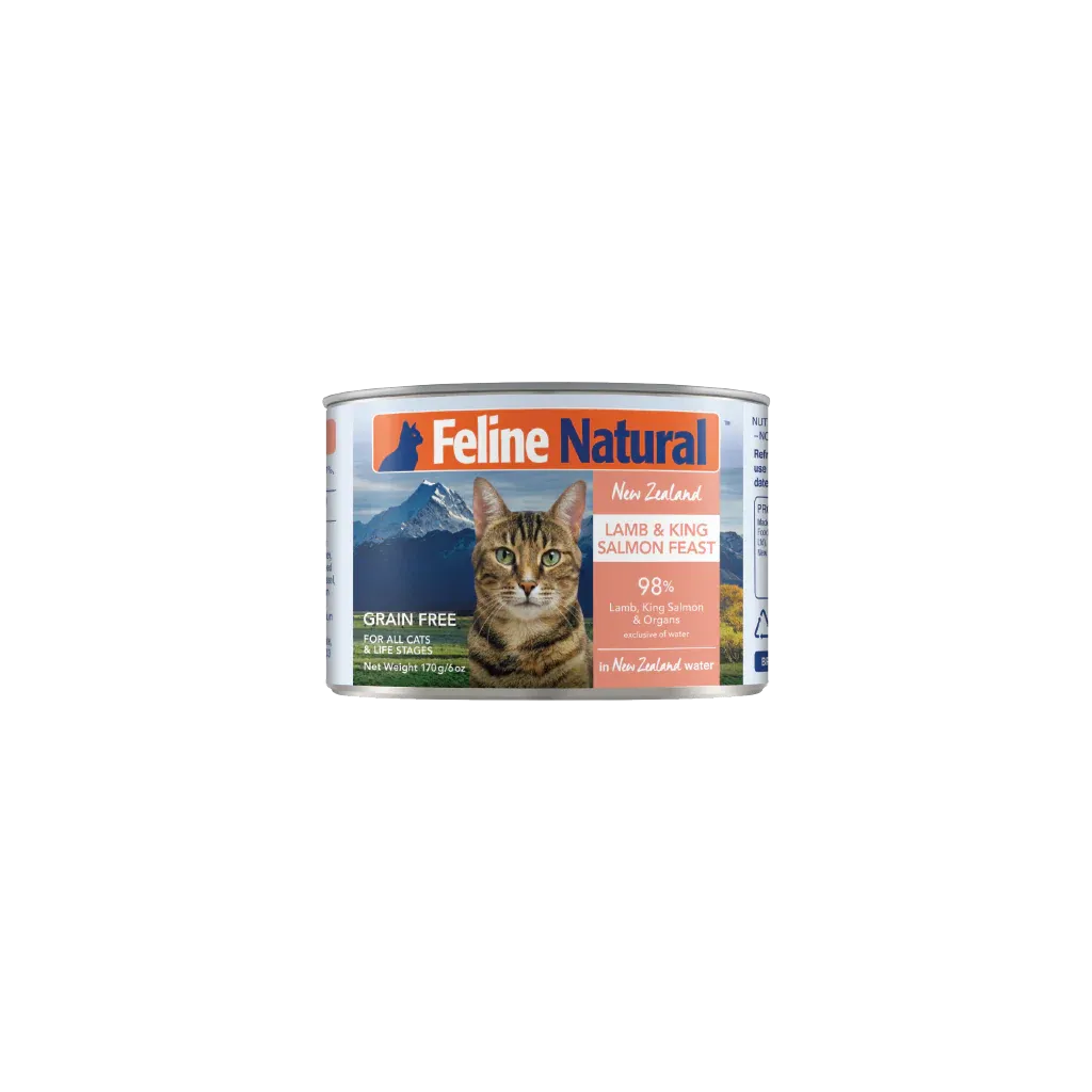Feline Natural Lamb Salmon Can 6oz