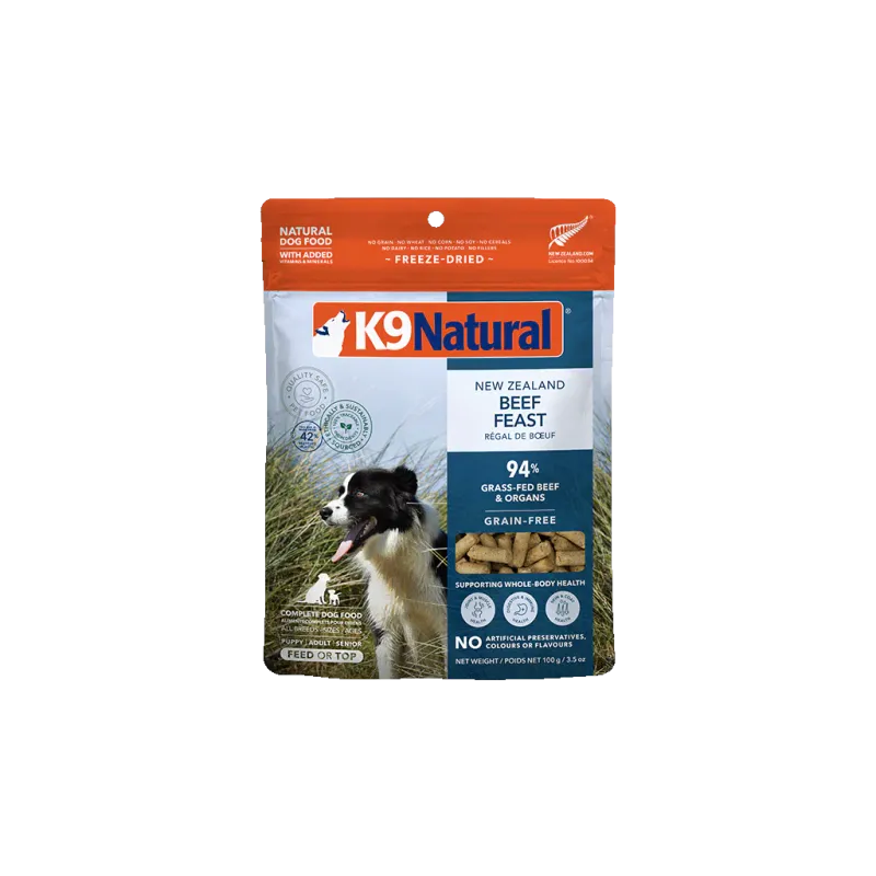 K9 Natural FZD Beef Feast  3.5oz