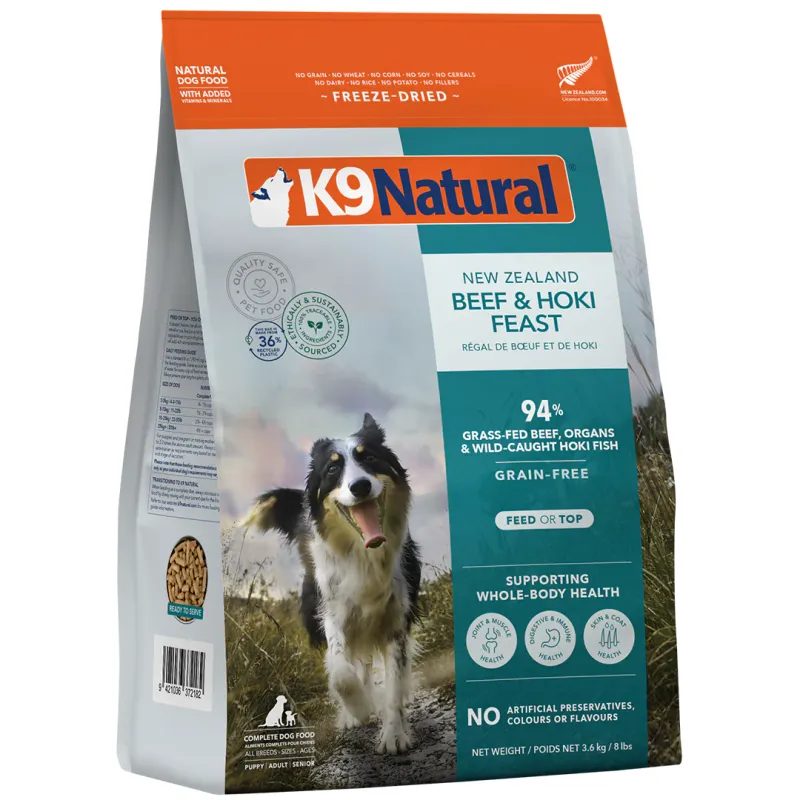 K9 Natural FZD Hoki Beef 4#