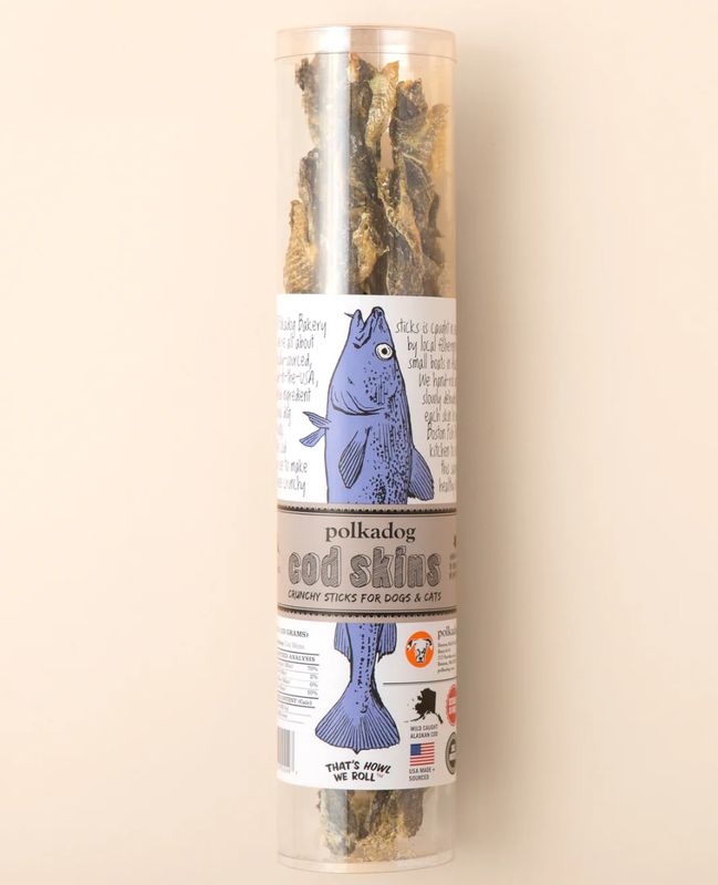 Polka Dog Cod Skins Tube 4.7oz