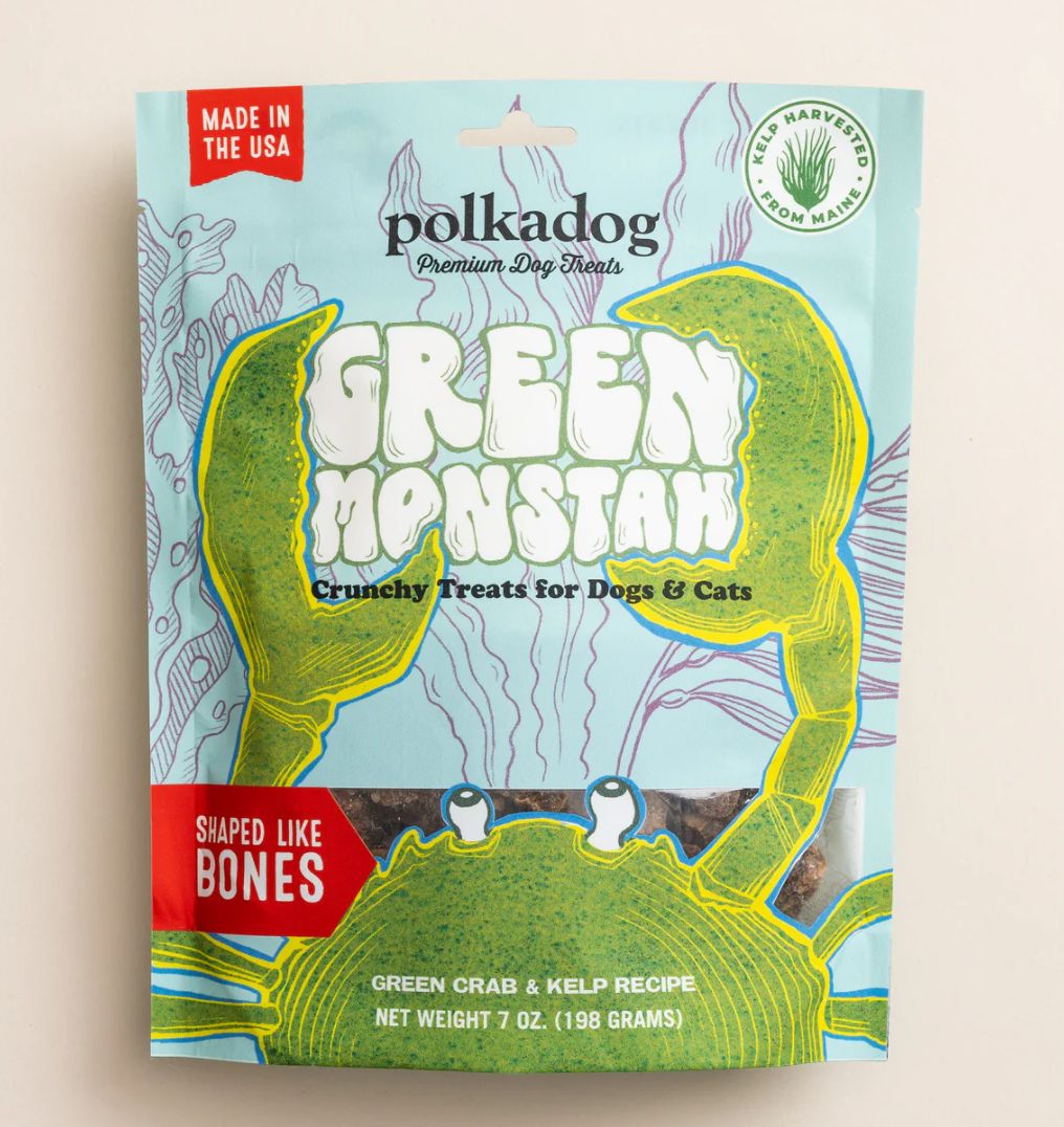 Polka Dog Green Monstah Bones 7oz