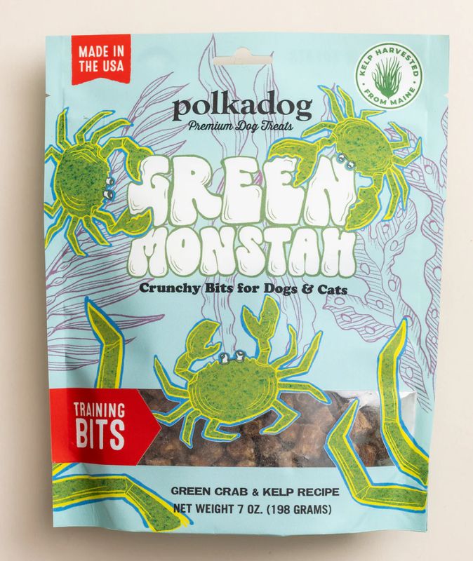 Polka Dog Green Monstah Bits 7oz