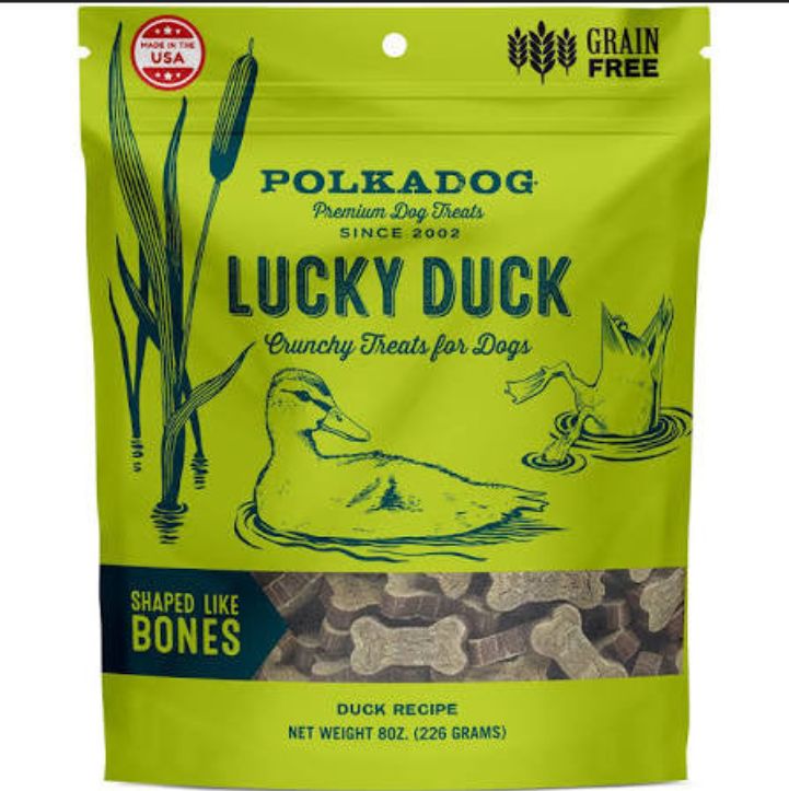 Polka Dog Lucky Duck Bones 8oz