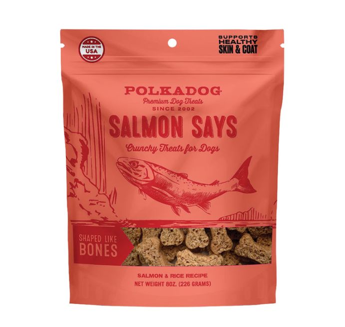 Polka Dog Salmon Says Training Bits 8oz