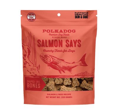 Polka Dog Salmon Says Training Bits 8oz