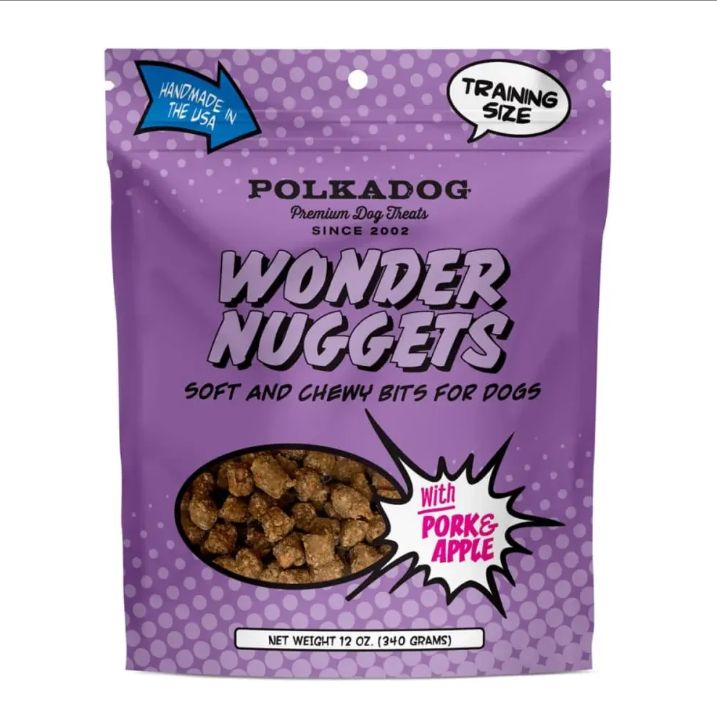 Polka Dog Wonder Nuggets Pork Apple 12oz