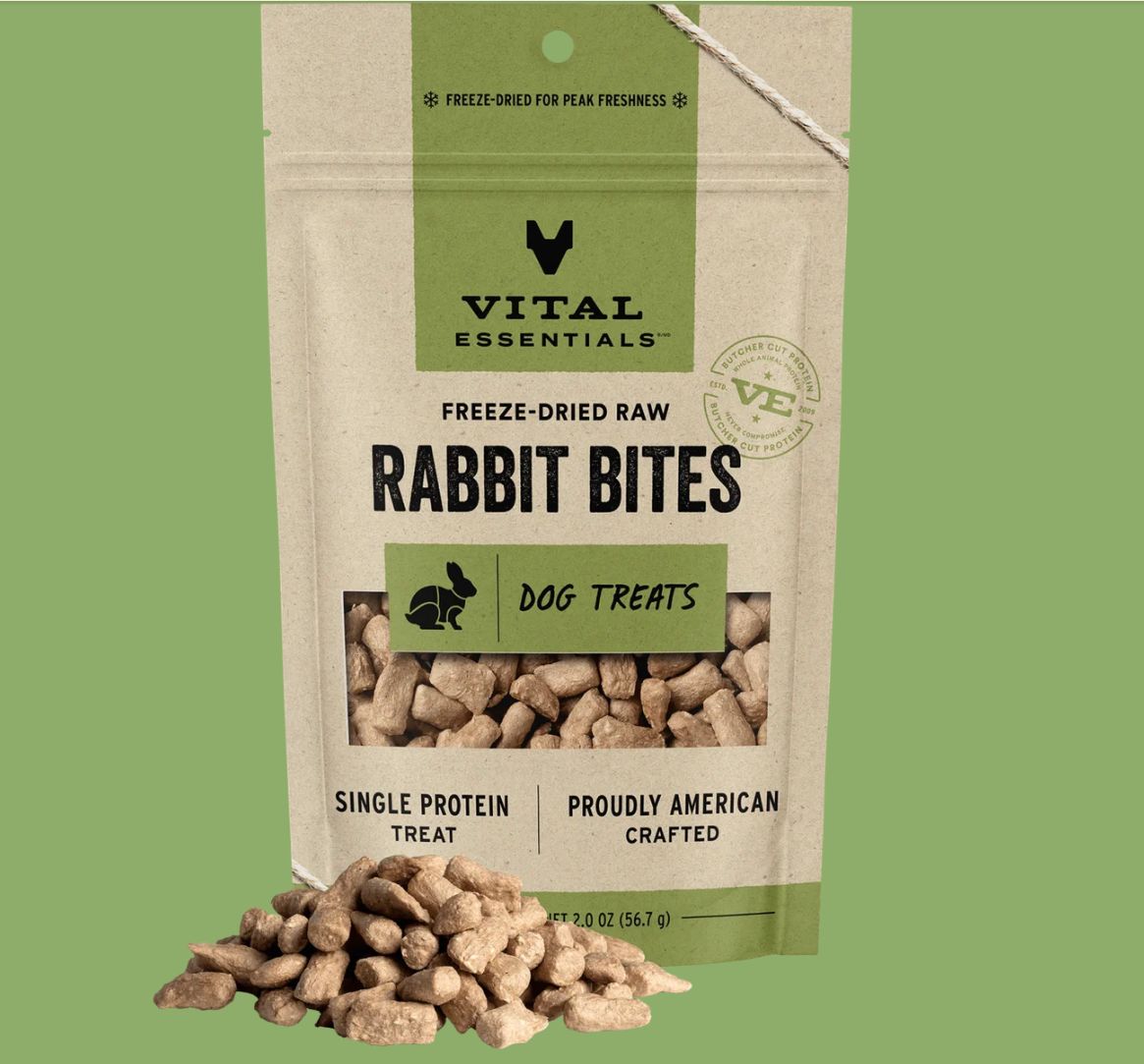 Vital Essentials D FZD Treat Rabbit Bites 2oz.