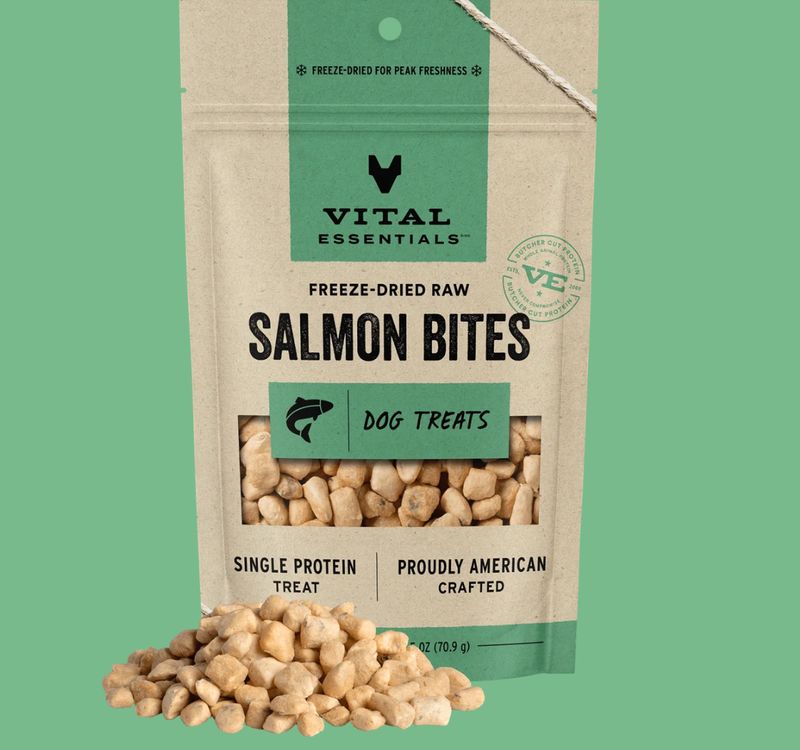 Vital Essentials D FZD Treat Salmon Bites 2.5oz
