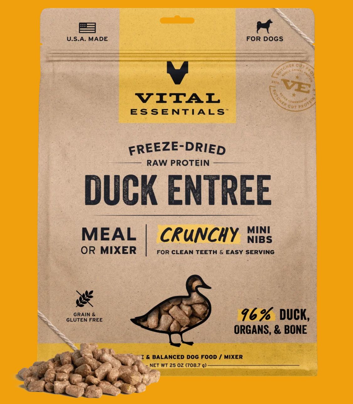 Vital Essential D FZD Mini Nibs Duck Entree 25oz