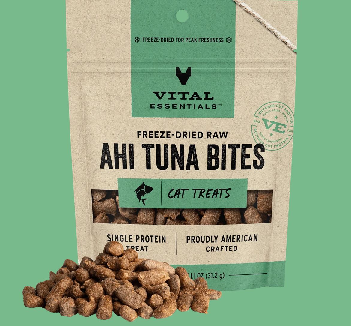 Vital Essentials Cat FZD Treat Ahi Tuna 1.1 oz