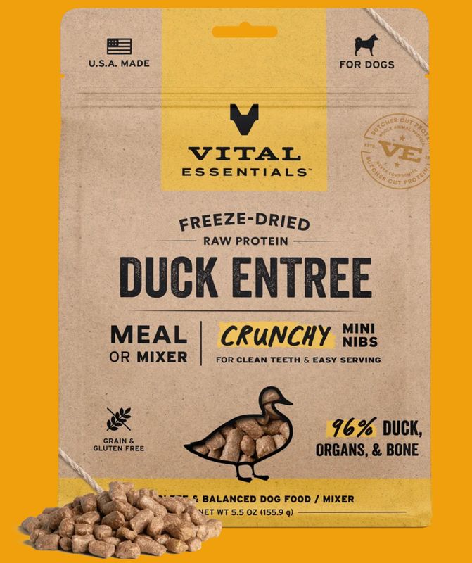 Vital Essential D FZD Mini Nibs Duck Entree 5.5oz