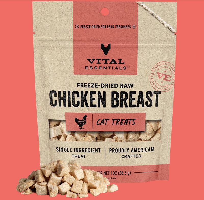 Vital Essentials  Cat FZD Treat Chicken Breast  1oz