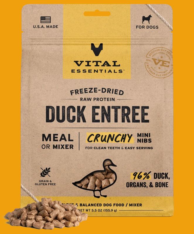 Vital Essentials D FZD Mini Nibs Duck 14oz