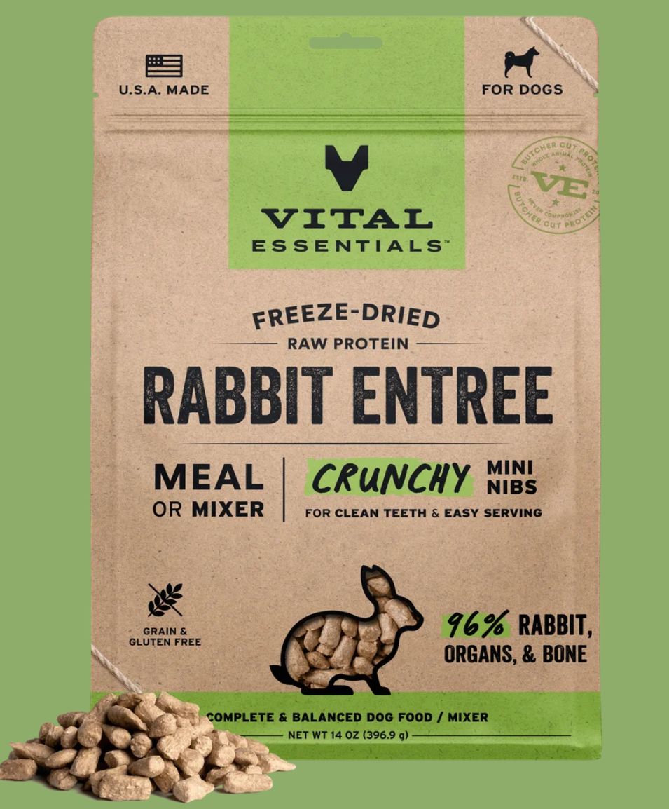 Vital Essentials D FZD Mini nibs rabbit 14oz