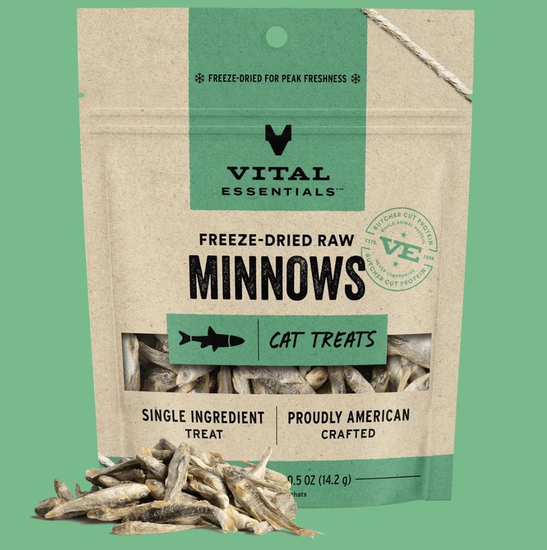 Vital Essentials  Cat FZD Treat Minnow .5 oz