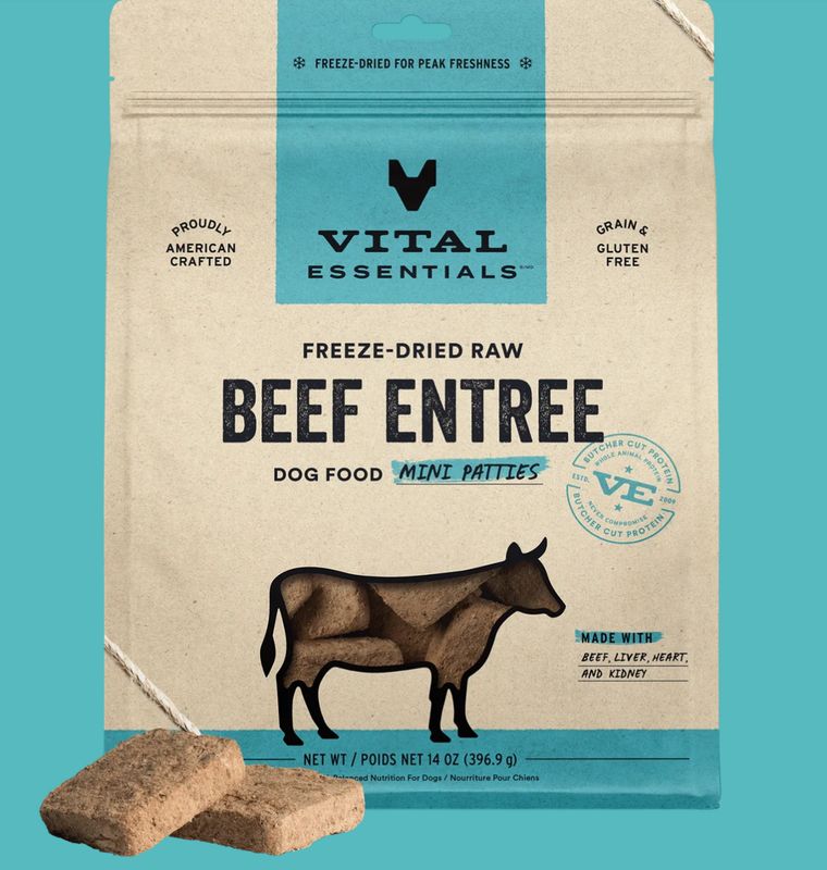 Vital Essentials D FZD mini patties Beef 14oz