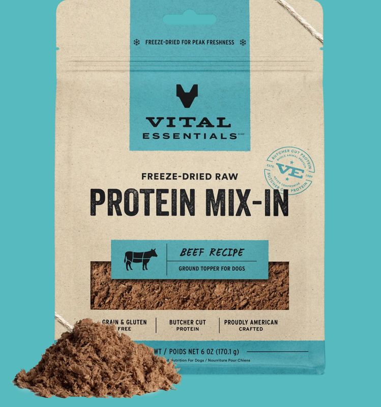 Vital Essentials  D FZD Topper Beef 6oz