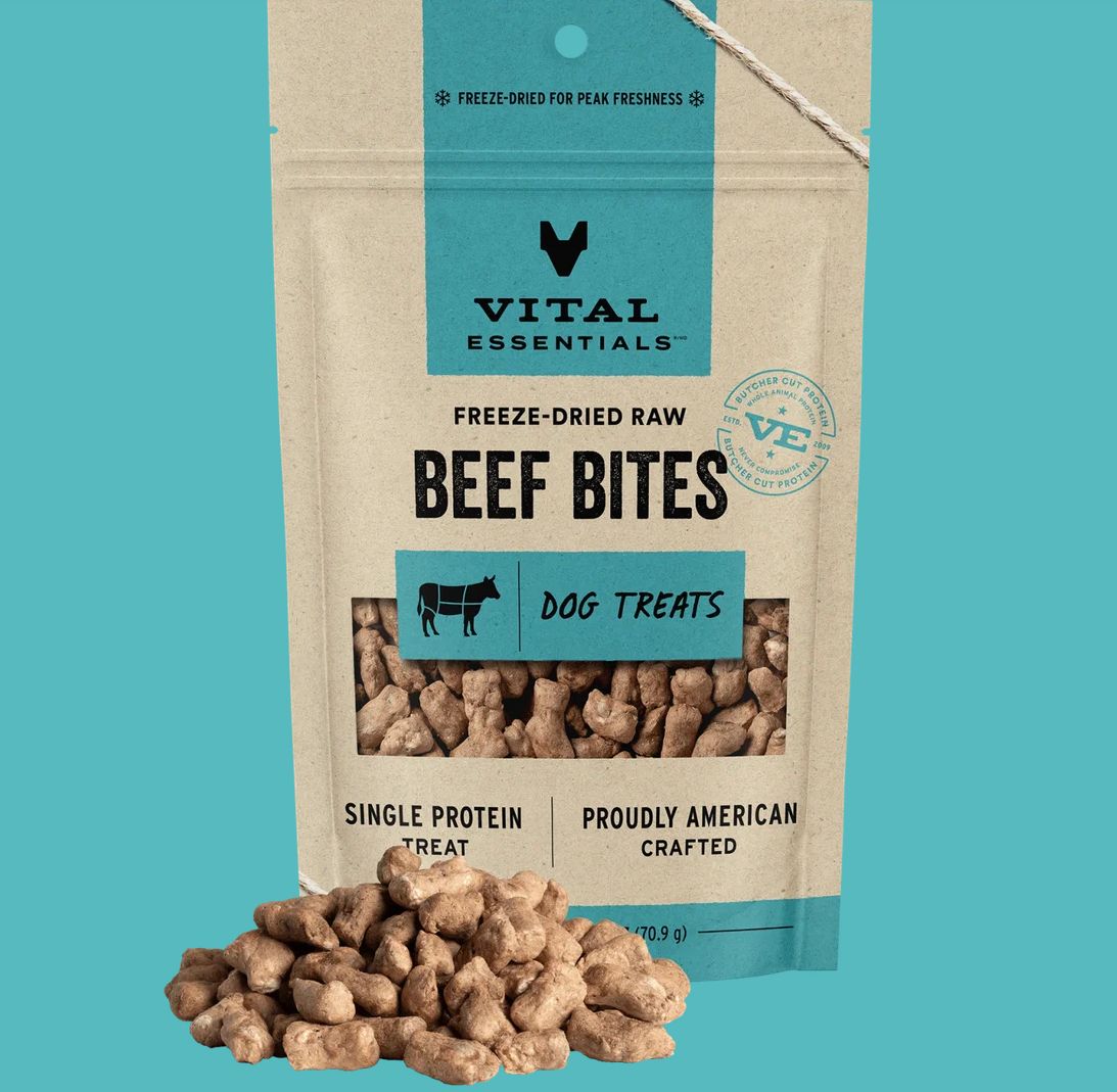 Vital Essentials D FZD Treat Beef Bites 2.5oz