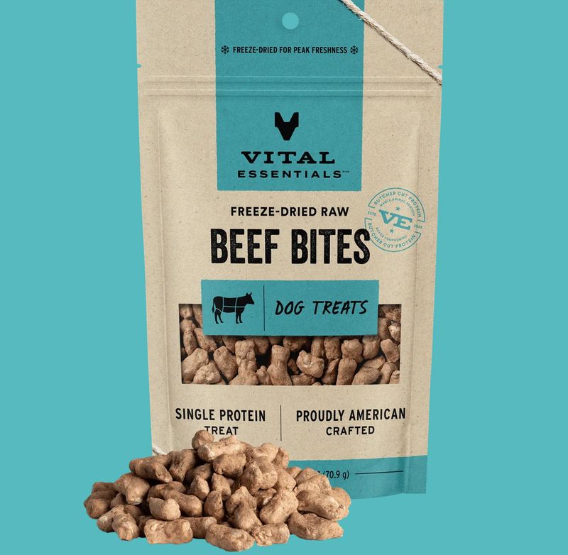 Vital Essentials D FZD Treat Beef Bites 2.5oz