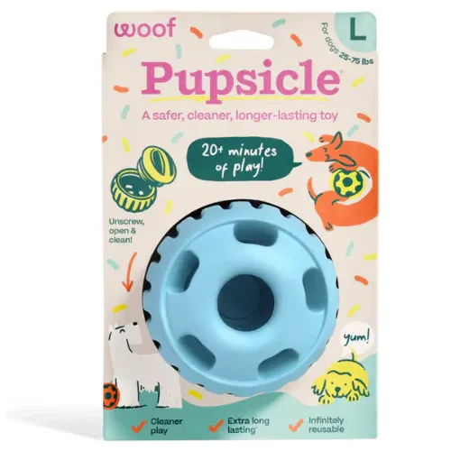 Woof Pupsicle Birthday Blue Large