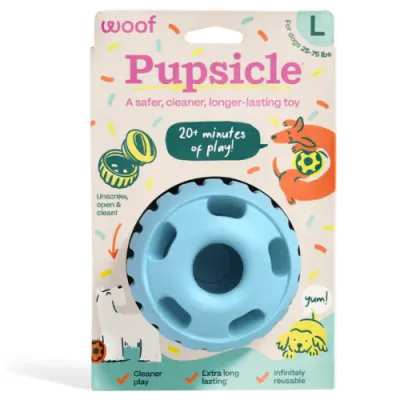 Woof Pupsicle Birthday Blue Large