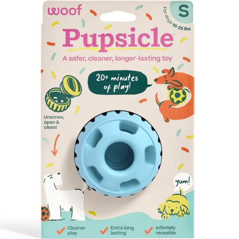 Woof Pupsicle Birthday Blue Small