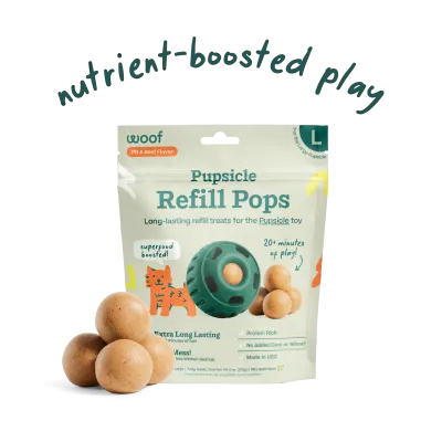 Woof Refill Pop Beef Peanut Butter Large 8oz