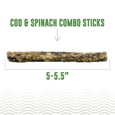 Icelandic Combo Sticks Cod Spinach 2oz
