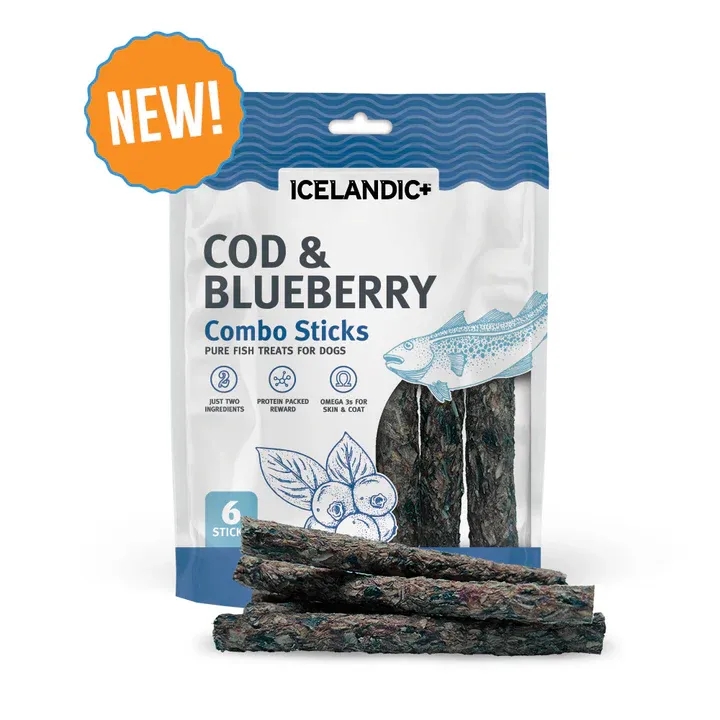 Icelandic Combo Sticks Cod Blueberry 2oz