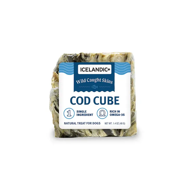 Icelandic Dog Cod skin cube