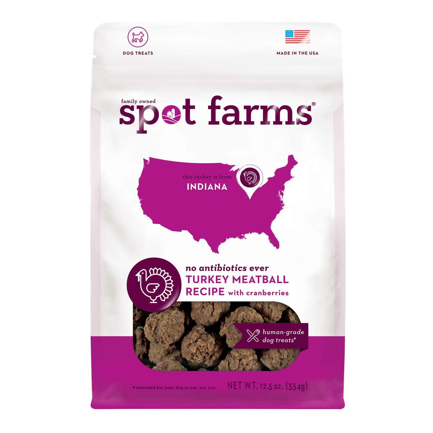 Spot Farms Meatball Turkey Cranberry 12oz