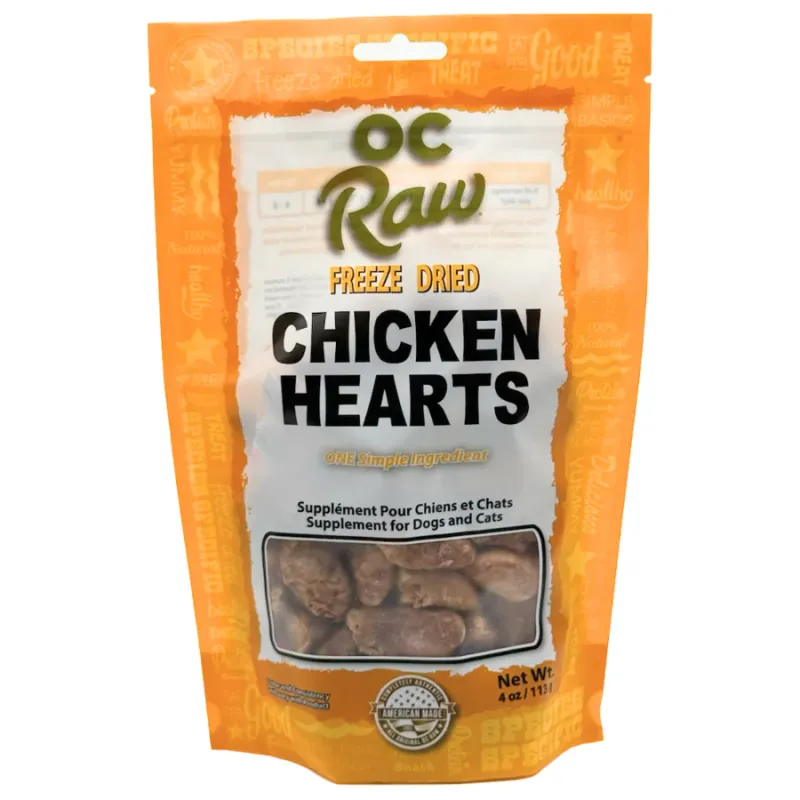 OC Raw FZD Chicken Hearts 4oz