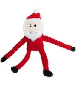ZippyPaws Holiday Crinkles Santa Small