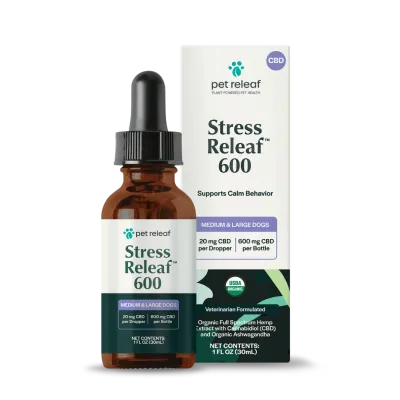 Pet Releaf Hemp Oil CBD 600mg Stress Relief 1oz