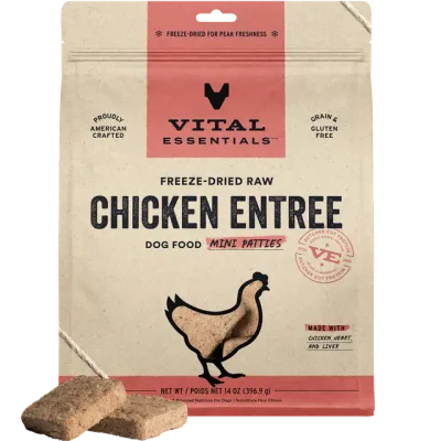 Vital Essentials D FZD Mini Patties Chicken 14oz