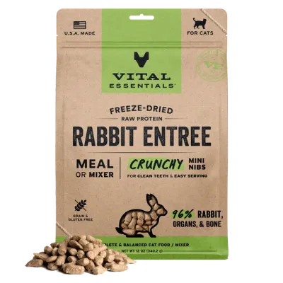 Vital Essentials  Cat FZD Mini Nibs Rabbit 12oz