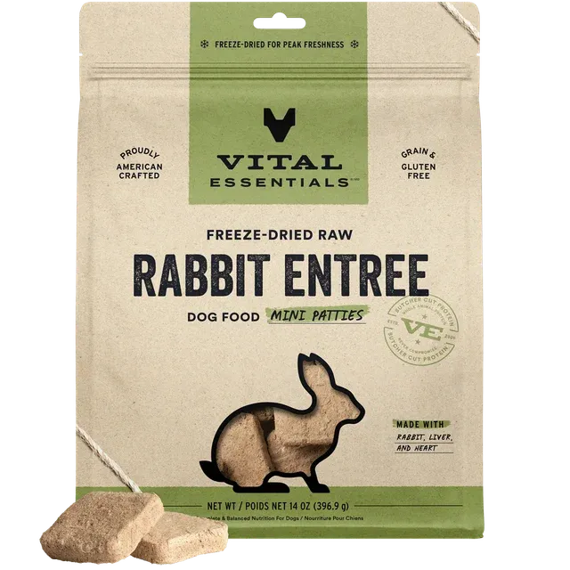 Vital Essentials D FZD Mini Patties Rabbit 14oz