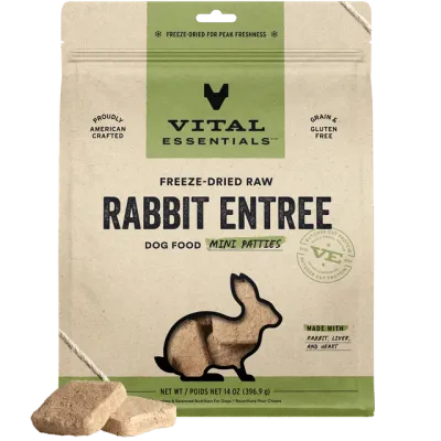 Vital Essentials D FZD Mini Patties Rabbit 14oz
