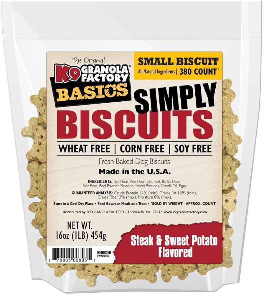 K9GF Simply Biscuit Steak Potato 16oz Small