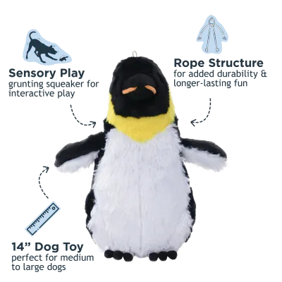 Tall Tails Plush Empr Penguin 14"