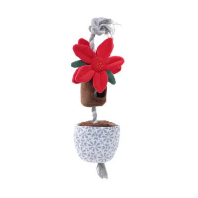 Tall Tails Tug Treat Pointsetta 16"