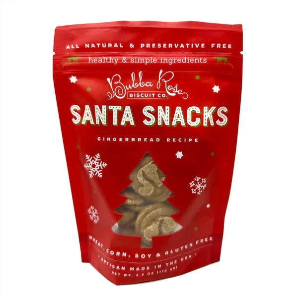 Bubba Rose Santa Snacks Biscuit Bag