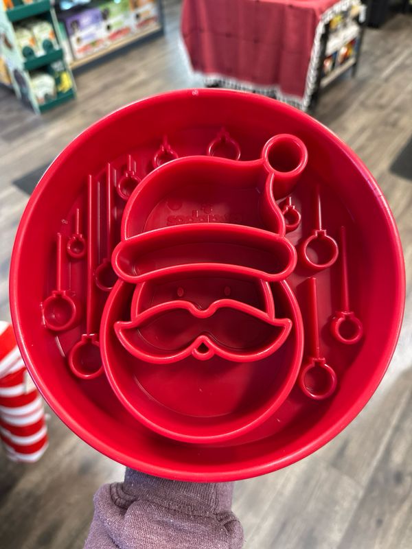 SodaPup Santa Design Slow Feeder Bowl