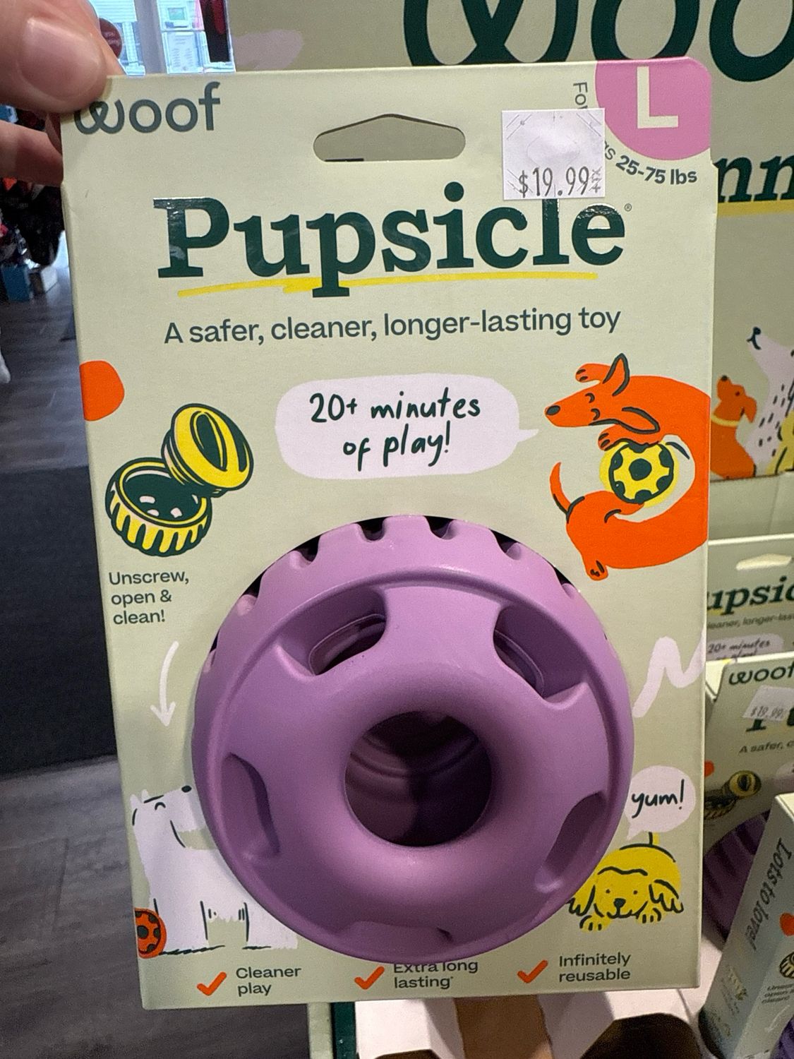 Woof Pupsicle Lavender Large